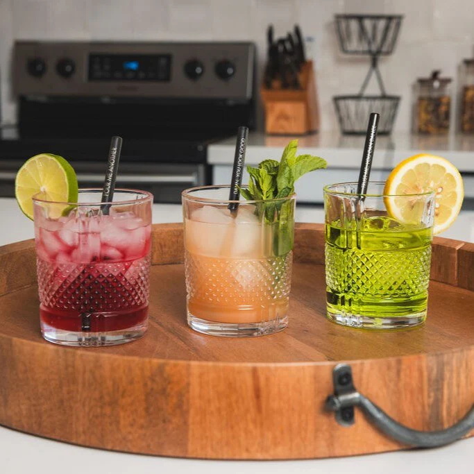Engraved Metal Cocktail Straws - 4 - Image 4